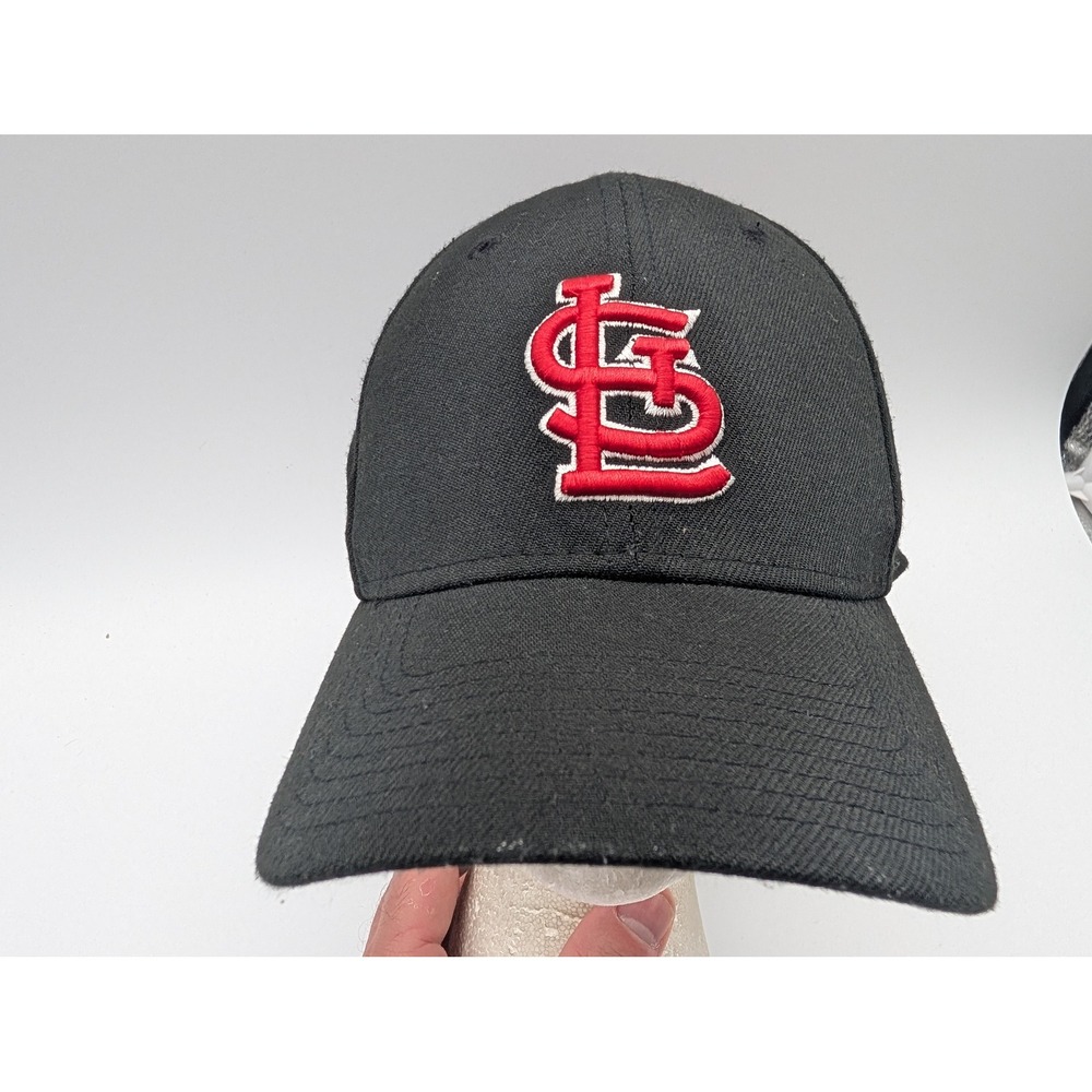 New Era 39THIRTY St Louis Cardinals MLB Baseball Hat Black Medium Large
